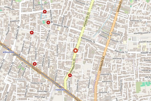 Map showing Rabbit Hole in Bangkok