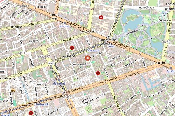 Map showing Vesper in Bangkok