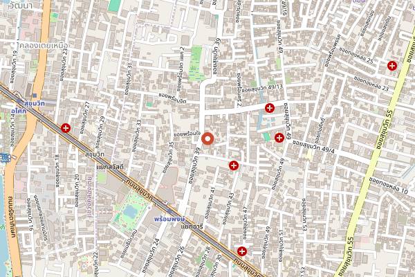Map showing Burbrit Craft Beer Phra Khanong in Bangkok