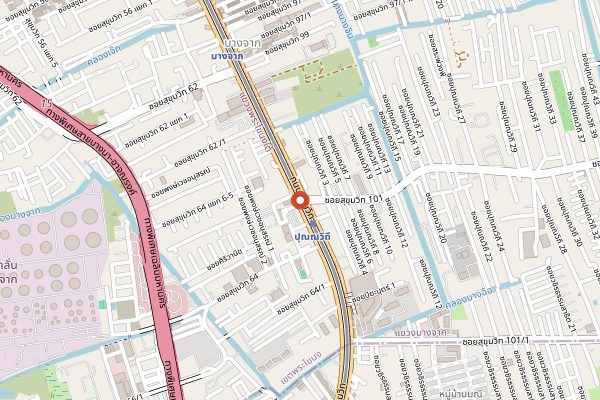 Map showing Wishbeer Home Bar in Bangkok