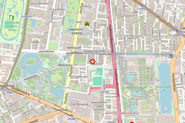 Map showing Soi Polo Fried Chicken in Bangkok
