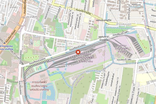 Map showing Ceresia Coffee Roasters in Bangkok