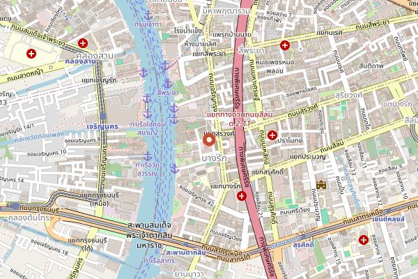 Map showing Home Cuisine Islamic Restaurant in Bangkok
