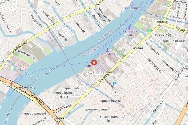 Map showing Loy Krathong Food Festival in Bangkok