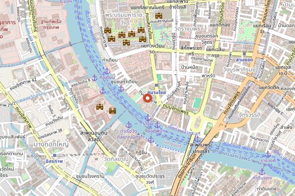Map showing Nusara in Bangkok
