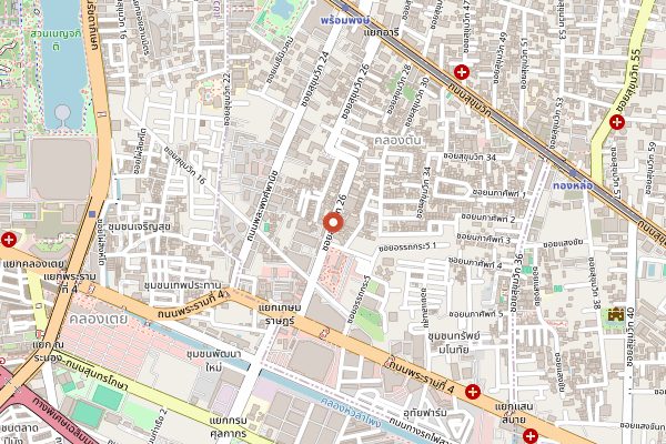 Map showing Sorn in Bangkok