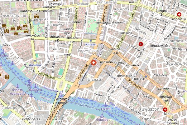 Map showing Expique in Bangkok