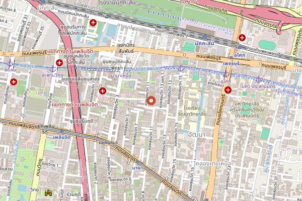 Map showing Above Eleven in Bangkok
