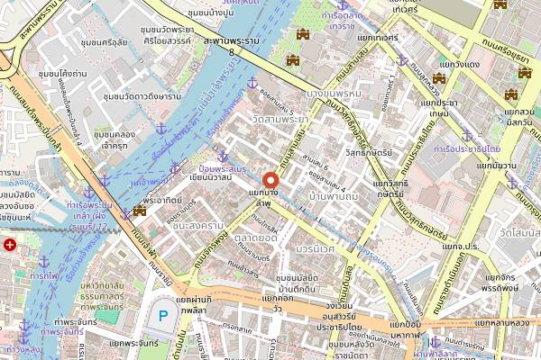 Map showing Adhere the 13th Blues Bar in Bangkok