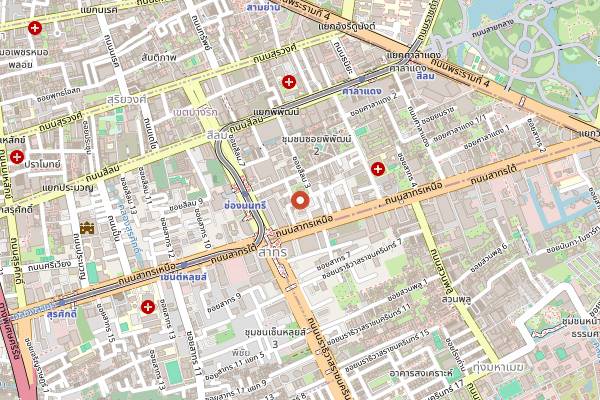 Map showing DJ Station in Bangkok
