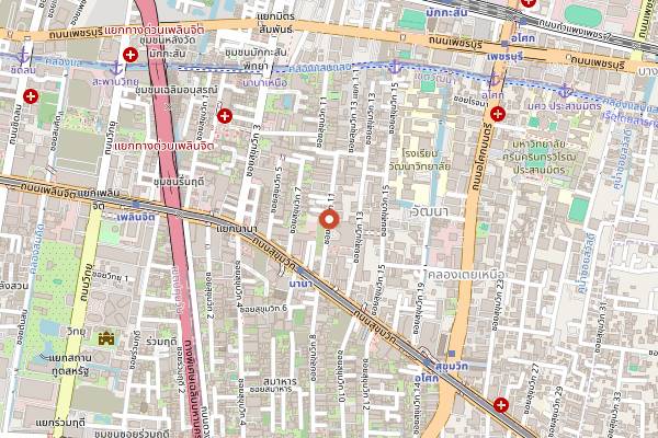 Map showing Havana Social in Bangkok