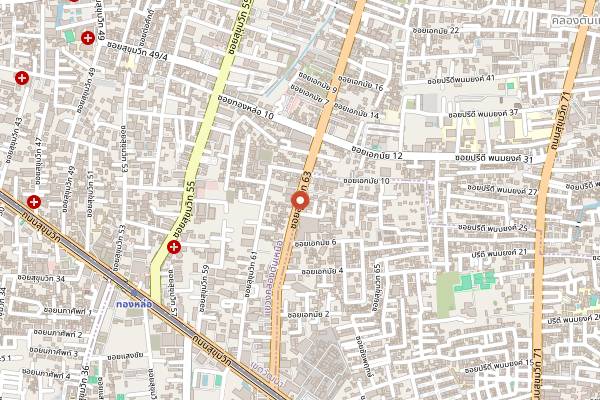 Map showing Iron Balls Distillery and Bar in Bangkok