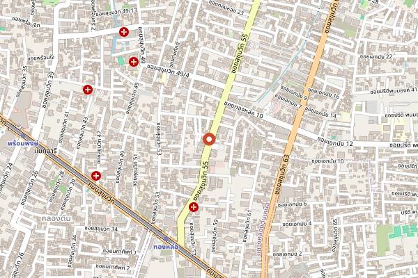 Map showing Rabbit Hole in Bangkok