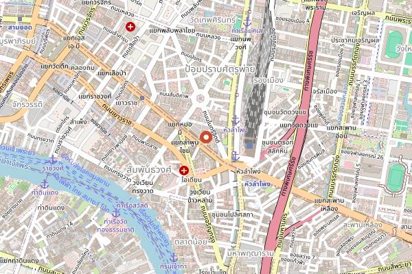 Map showing Teens of Thailand in Bangkok