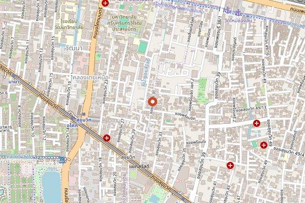 Map showing Appia in Bangkok