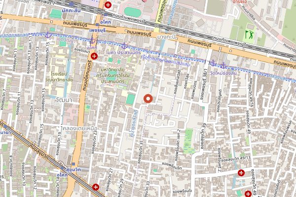 Map showing Haoma in Bangkok