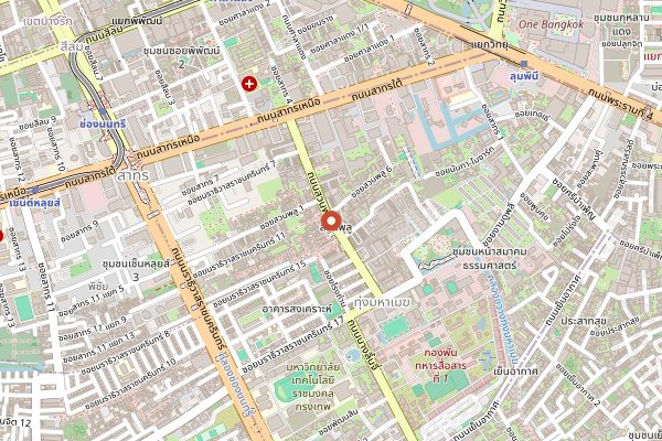 Map showing Saawaan in Bangkok