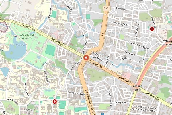 Map showing Ombra Caffe in Chiang Mai