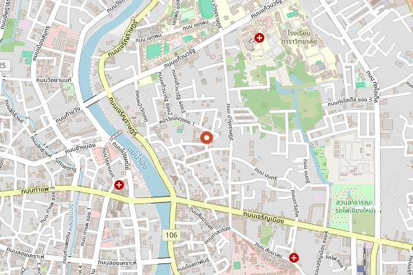 Map showing Lung Ka Jorn Wat Ket in Chiang Mai