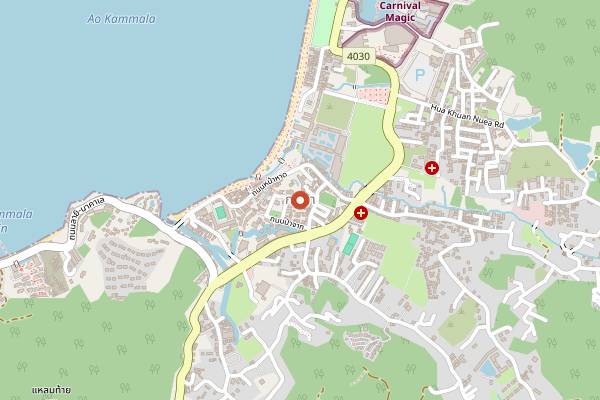 Map showing Devas' Lounge in Phuket