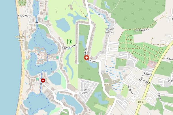 Map showing Kanin Cafe in Phuket