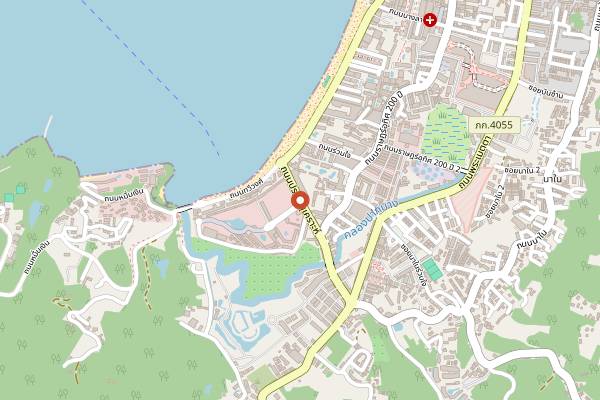 Map showing Malin Plaza in Phuket