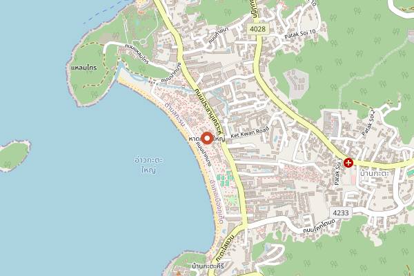 Map showing Ska Bar in Phuket