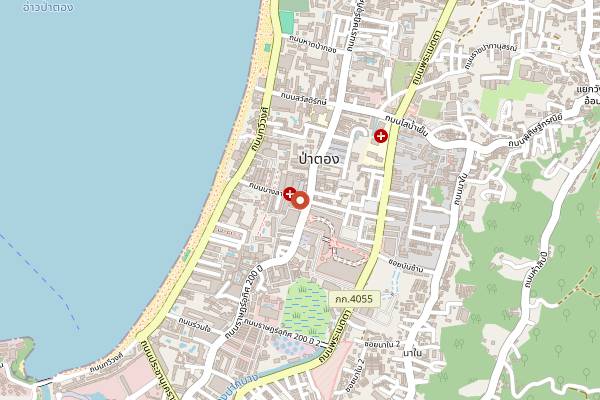 Map showing Sugar Club Phuket in Phuket