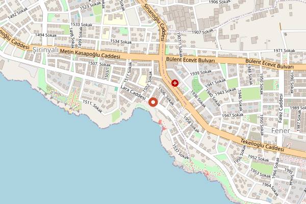 Map showing Off Cocktail Bar in Antalya