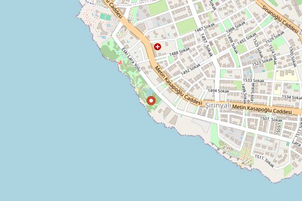 Map showing The Big Man in Antalya