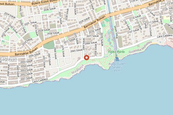 Map showing The Royal Castle Bistro in Antalya