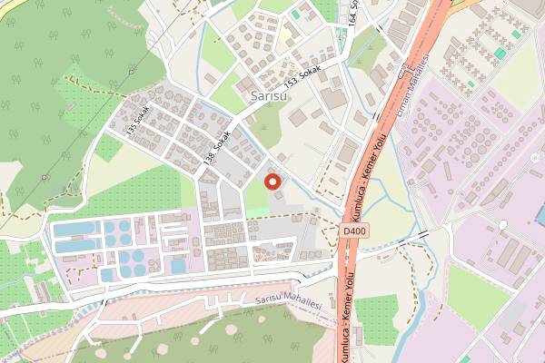 Map showing Homestead Coffee in Antalya