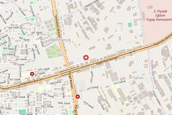 Map showing Rooibos Cafe&Bistro in Antalya