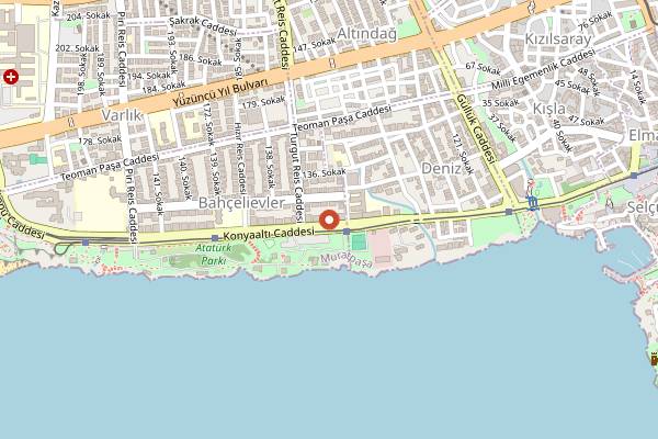 Map showing The Dose Coffee in Antalya