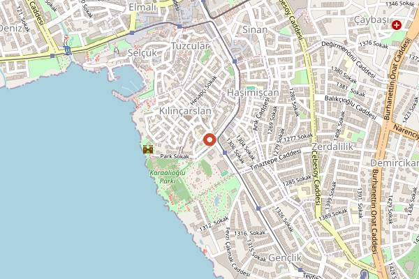 Map showing The Soul Artisan Cafe in Antalya