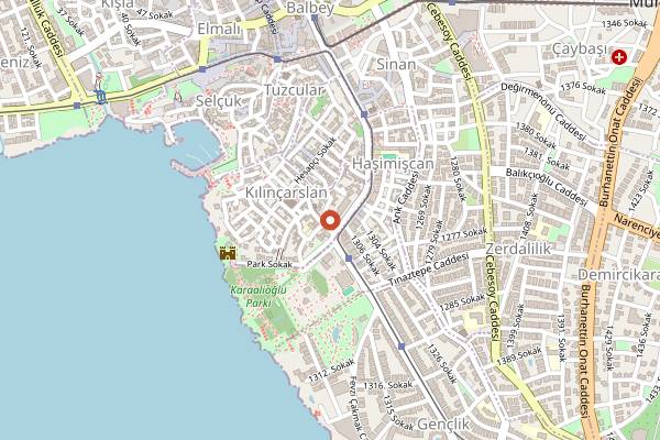 Map showing The Sudd Coffee Kaleiçi in Antalya