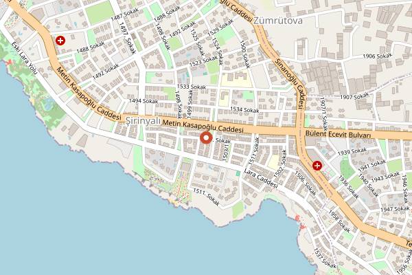 Map showing Sarı Demlik Kahvaltı in Antalya
