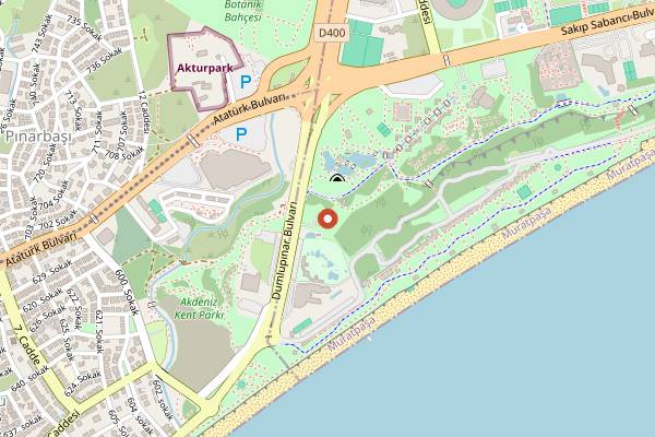 Map showing 7 Mehmet in Antalya