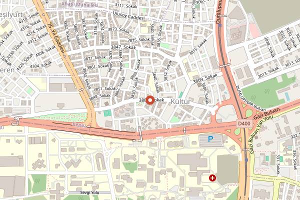 Map showing By Marrakech Cafe in Antalya
