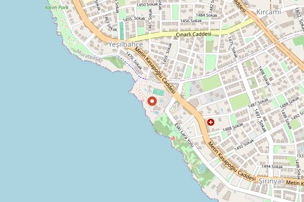 Map showing Pablito Bistro in Antalya