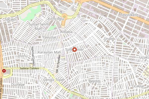 Map showing Salaş Restaurant in Gaziantep
