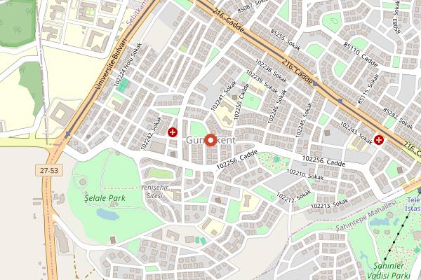 Map showing Brezılıan Coffee Co in Gaziantep