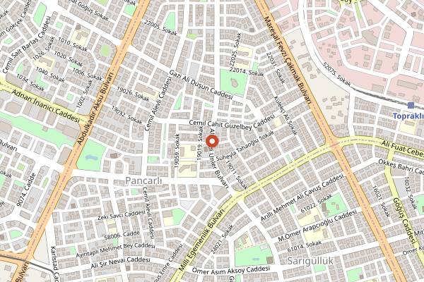 Map showing Cumba Künefe in Gaziantep