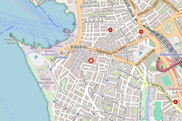 Map showing Borsam Taşfırın in Istanbul