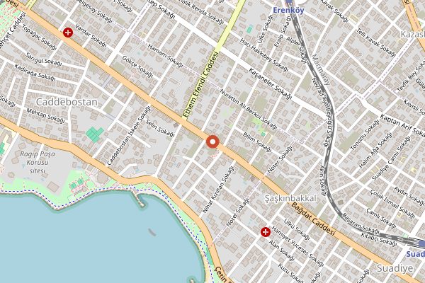 Map showing Mado Caddebostan in Istanbul