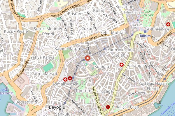 Map showing Saray Muhallebicisi in Istanbul