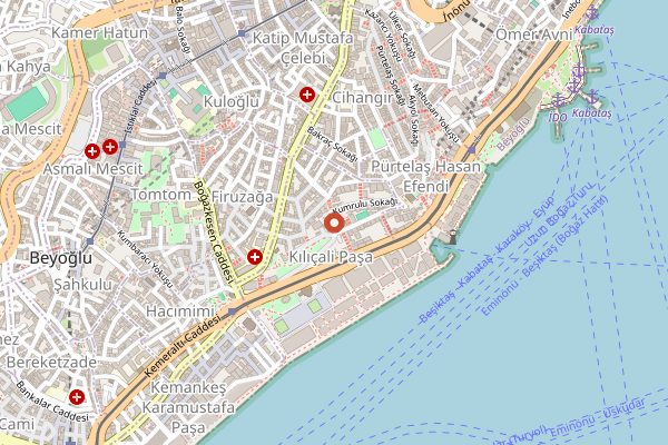 Map showing Geyik Cocktail Bar in Istanbul