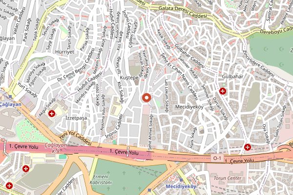 Map showing Torch Brewery in Istanbul