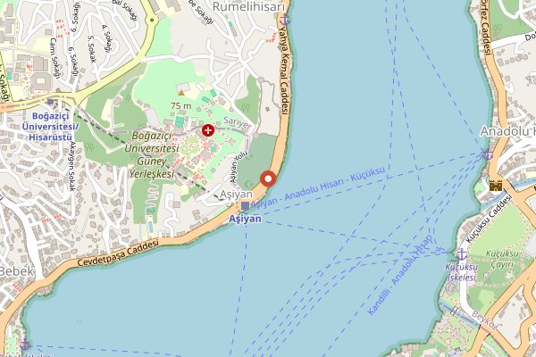 Map showing Sade Kahve in Istanbul