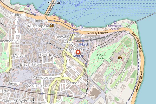 Map showing Tarihi Hocapaşa Pidecisi in Istanbul